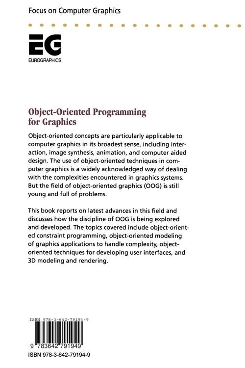 Produktbild: Object-Oriented Programming for Graphics