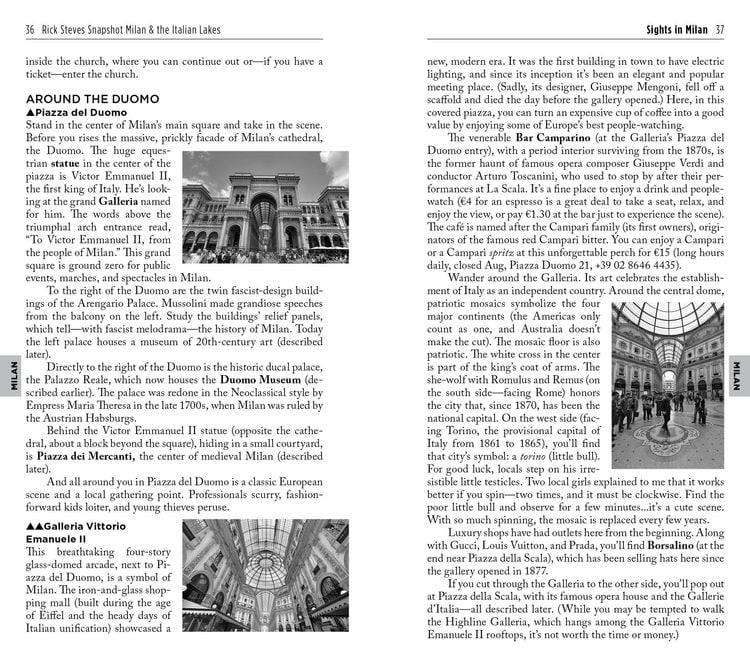 Produktbild: Rick Steves Snapshot Milan & the Italian Lakes (Sixth Edition)