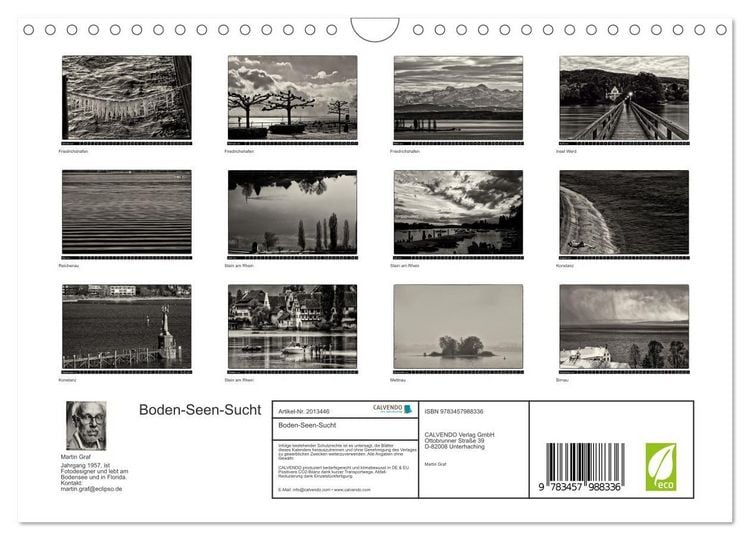 Produktbild: Boden-Seen-Sucht (Wandkalender 2026 DIN A4 quer), CALVENDO Monatskalender