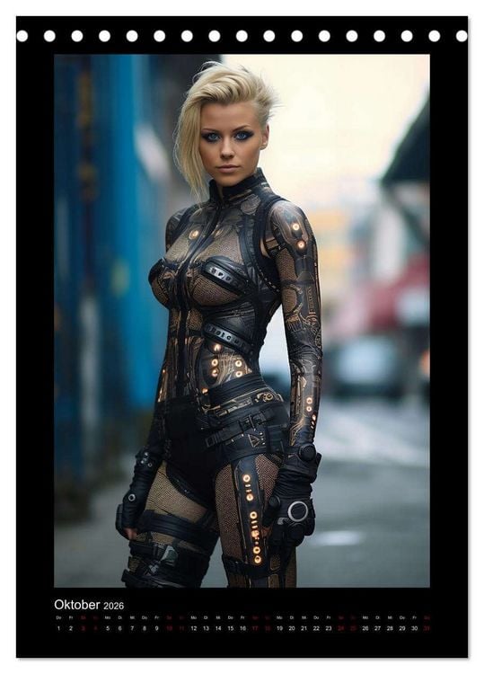 Produktbild: Cybergirls (Tischkalender 2026 DIN A5 hoch), CALVENDO Monatskalender
