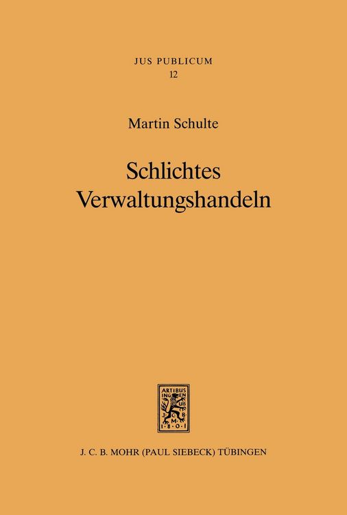 Produktbild: Schlichtes Verwaltungshandeln