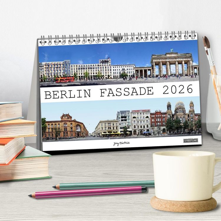 Produktbild: Berlin Fassade (Tischkalender 2026 DIN A5 quer), CALVENDO Monatskalender
