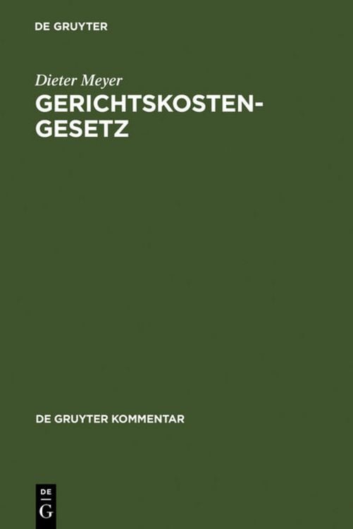 Produktbild: Gerichtskostengesetz