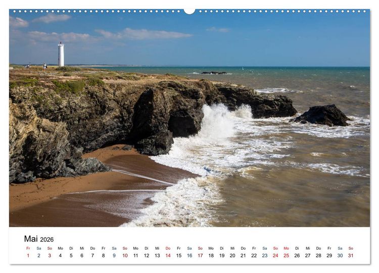 Produktbild: Vend&eacute;e - Bilder von der C&ocirc;te de Lumi&egrave;re (hochwertiger Premium Wandkalender 2026 DIN A2 quer), Kunstdruck in Hochglanz