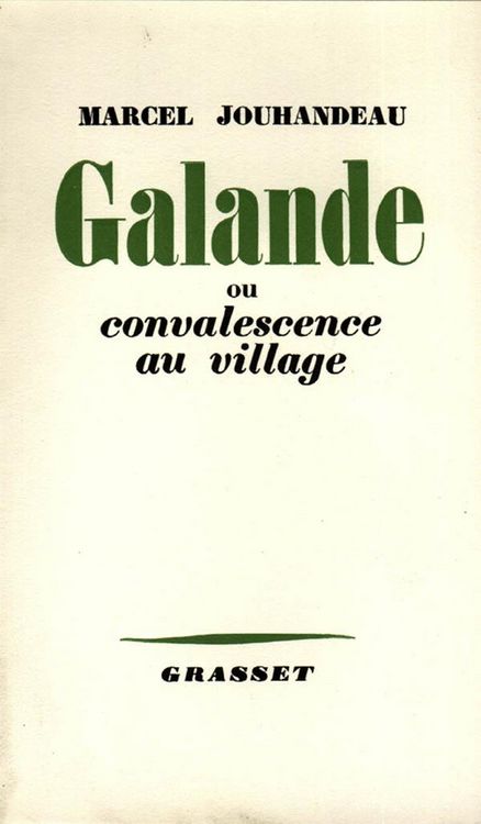 Produktbild: Galande ou convalescence au village