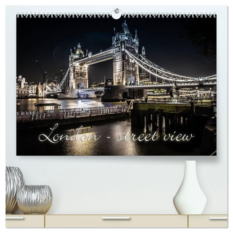 Produktbild: London - street view (CH-Version) (hochwertiger Premium Wandkalender 2026 DIN A2 quer), Kunstdruck in Hochglanz