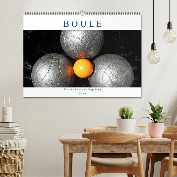 Produktbild: Boule. Konzentration - Sport - Entspannung (Wandkalender 2027 DIN A2 quer), CALVENDO Monatskalender