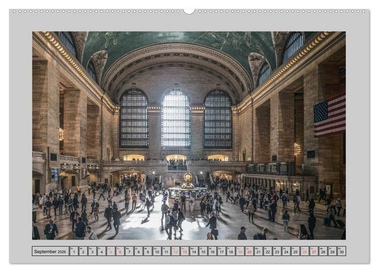 Produktbild: New York &ndash; Von Brooklyn zur Grand Central Station (Wandkalender 2026 DIN A2 quer), CALVENDO Monatskalender