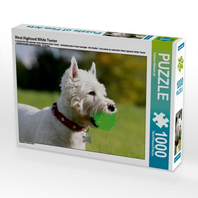 Produktbild: CALVENDO Puzzle West Highland White Terrier | 1000 Teile Lege-Gr&ouml;&szlig;e 64x48cm Foto-Puzzle f&uuml;r gl&uuml;ckliche Stunden