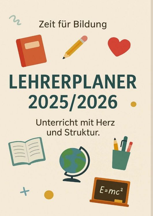 Produktbild: Zeit f&uuml;r Bildung Lehrerplaner 2025/2026 f&uuml;r Unterricht mit Herz und Struktur.