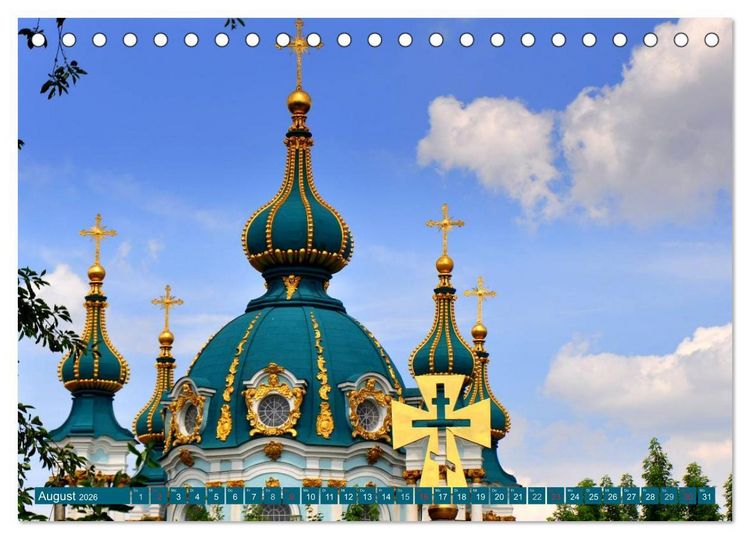 Produktbild: Kiew - Hauptstadt der Ukraine (Tischkalender 2026 DIN A5 quer), CALVENDO Monatskalender