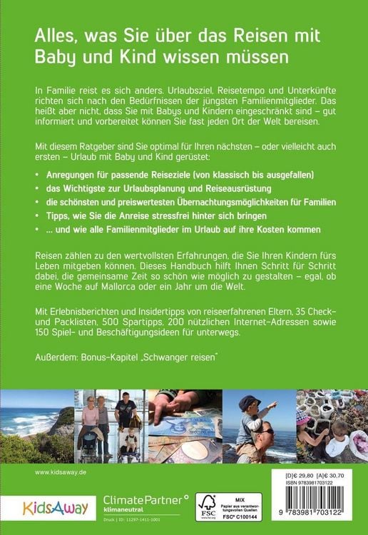 Produktbild: Reisehandbuch f&uuml;r Familien: Reisen mit Baby und Kind