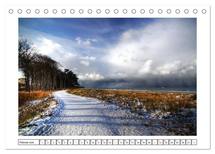 Produktbild: Die Ostseek&uuml;ste (Tischkalender 2026 DIN A5 quer), CALVENDO Monatskalender
