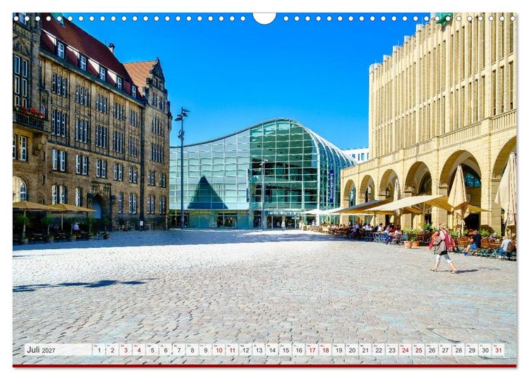 Produktbild: Ein Blick auf Chemnitz in Farbe (Wandkalender 2027 DIN A3 quer), CALVENDO Monatskalender