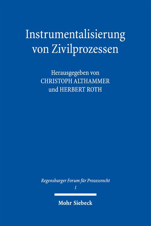 Produktbild: Instrumentalisierung von Zivilprozessen