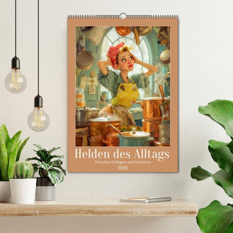 Produktbild: Helden des Alltags - Zwischen Gelingen und Scheitern (Wandkalender 2026 DIN A2 hoch), CALVENDO Monatskalender