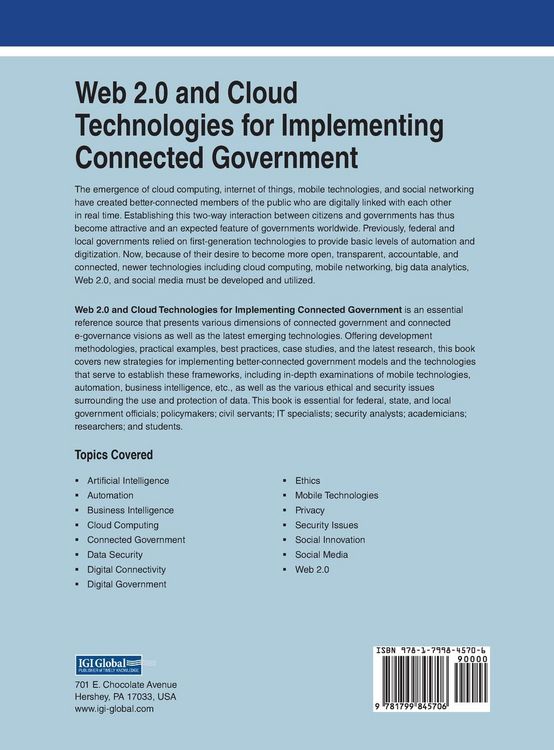Produktbild: Web 2.0 and Cloud Technologies for Implementing Connected Government