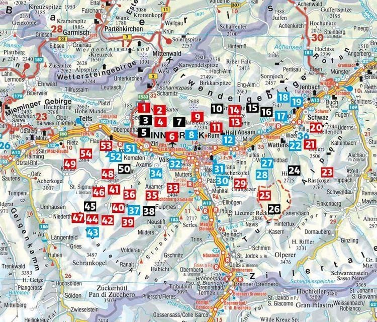 Produktbild: ROTHER Wanderf&uuml;hrer Rund um Innsbruck. 54 Touren im Karwendel, in den Tuxer Alpen und im Sellrain