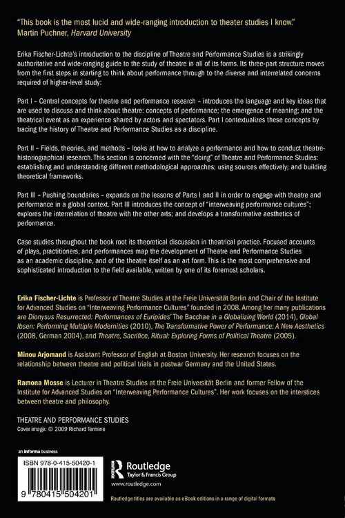 Produktbild: The Routledge Introduction to Theatre and Performance Studies