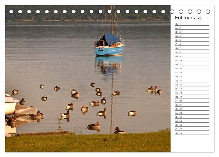 Produktbild: Seest&auml;rke - Der Ammersee (Tischkalender 2026 DIN A5 quer), CALVENDO Monatskalender