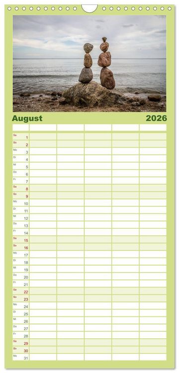 Produktbild: Familienplaner 2026 - Die Insel Usedom in Bildern mit 5 Spalten (Wandkalender, 21 x 45 cm) CALVENDO