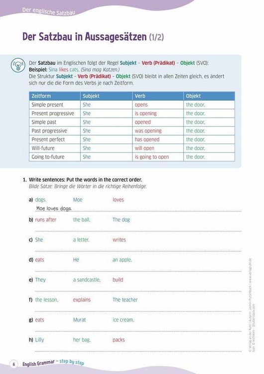 Produktbild: English Grammar &ndash; step by step