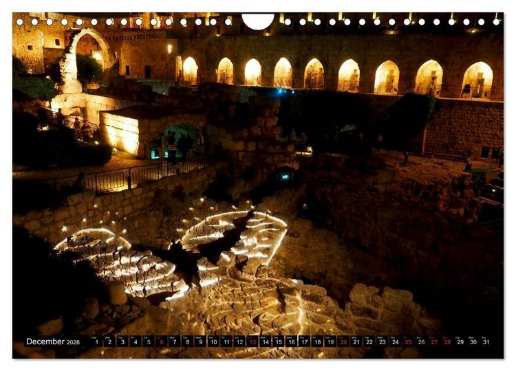 Produktbild: Jerusalem. The Holy City of three religions (Wall Calendar 2026 DIN A4 landscape), CALVENDO 12 Month Wall Calendar