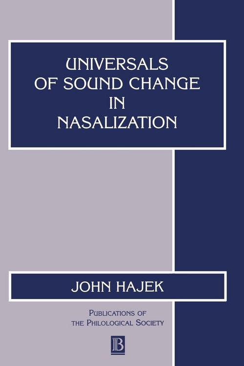 Produktbild: Hajek: Sound Change in Nasalization