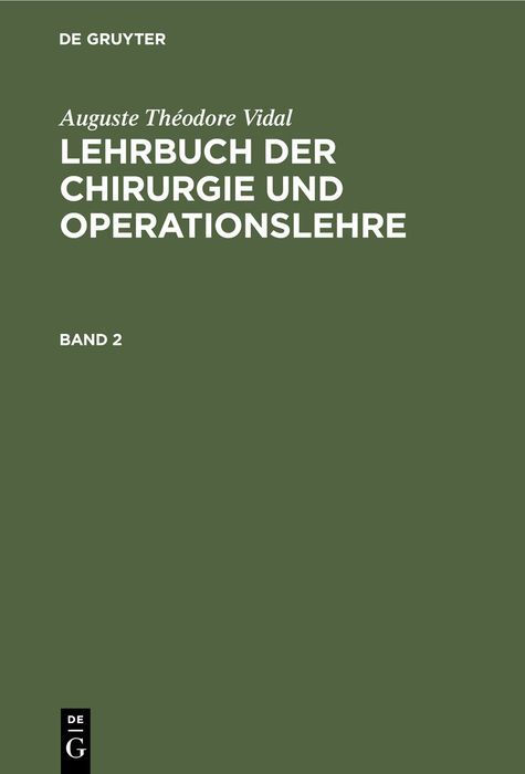 Produktbild: Lehrbuch der Chirurgie und Operationslehre. Band 2