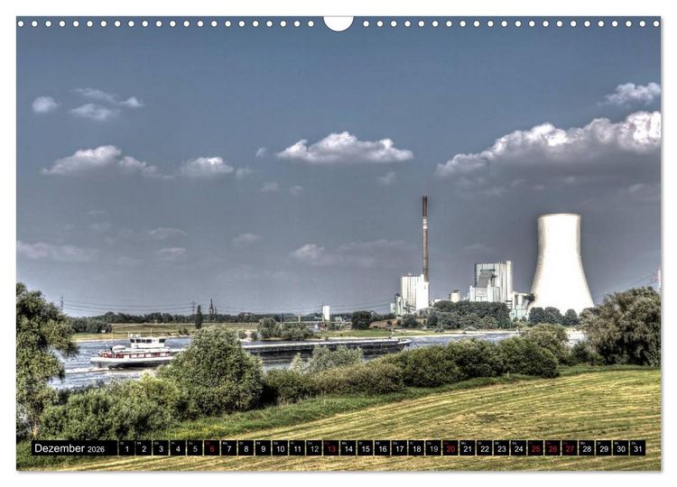 Produktbild: Duisburg am Rhein - R(h)einblicke (Wandkalender 2026 DIN A3 quer), CALVENDO Monatskalender
