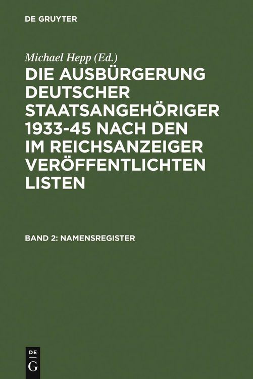 Produktbild: Namensregister