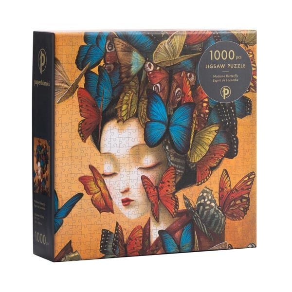 Produktbild: Madame Butterfly 1000 Piece Jigsaw Puzzle by Paperblanks (Esprit de Lacombe)