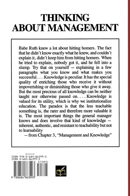Produktbild: Thinking about Management