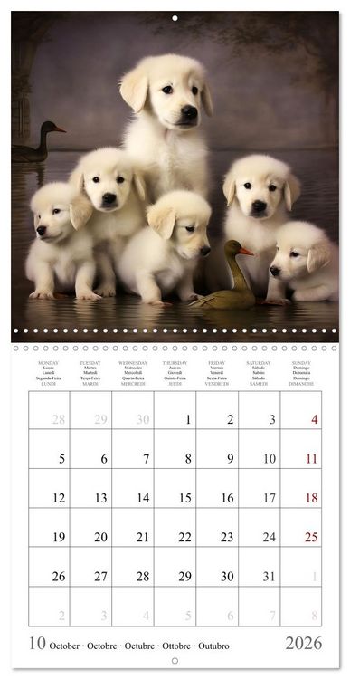 Produktbild: Fairy tale heroes with a wet nose (Wall Calendar 2026 12 &times; 12 Inch) CALVENDO 12 Month Wall Calendar