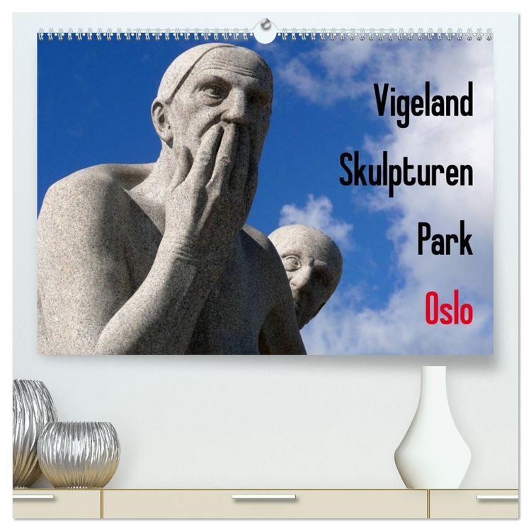 Produktbild: Vigeland Skulpturen Park Oslo (hochwertiger Premium Wandkalender 2026 DIN A2 quer), Kunstdruck in Hochglanz