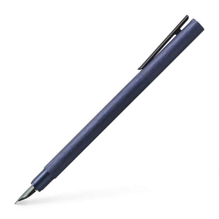 Produktbild: Faber-Castell F&uuml;ller Neo Slim Aluminium, dunkelblau, M