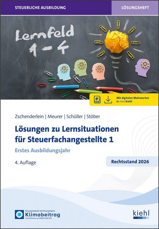 Produktbild: L&ouml;sungen zu Lernsituationen f&uuml;r Steuerfachangestellte 1