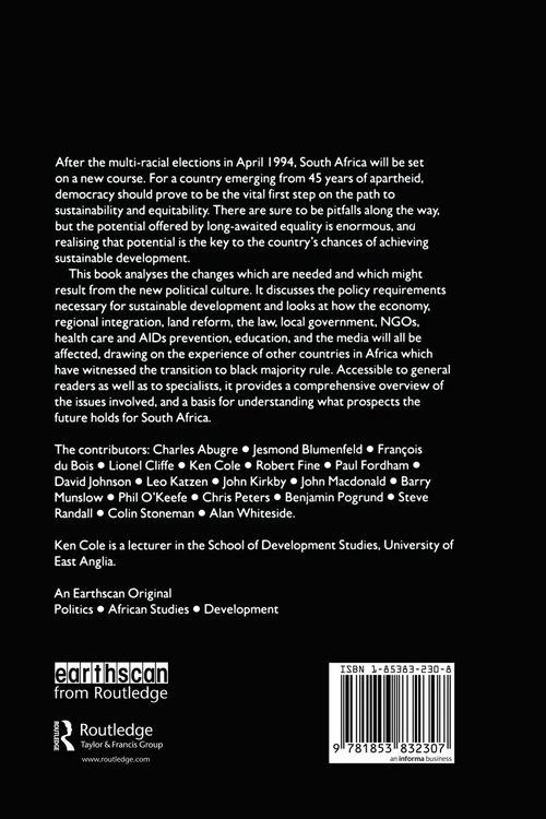 Produktbild: Sustainable Development for a Democratic South Africa
