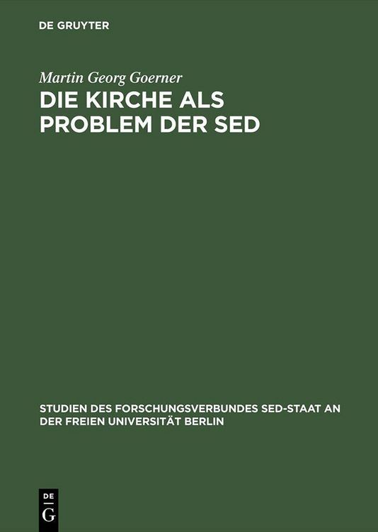 Produktbild: Die Kirche als Problem der SED