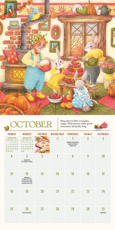 Produktbild: Gnome Life Mini Wall Calendar 2026