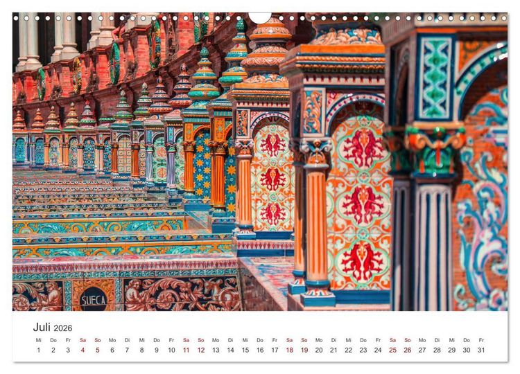 Produktbild: Sevilla - Atemberaubende Architektur (Wandkalender 2026 DIN A3 quer), CALVENDO Monatskalender
