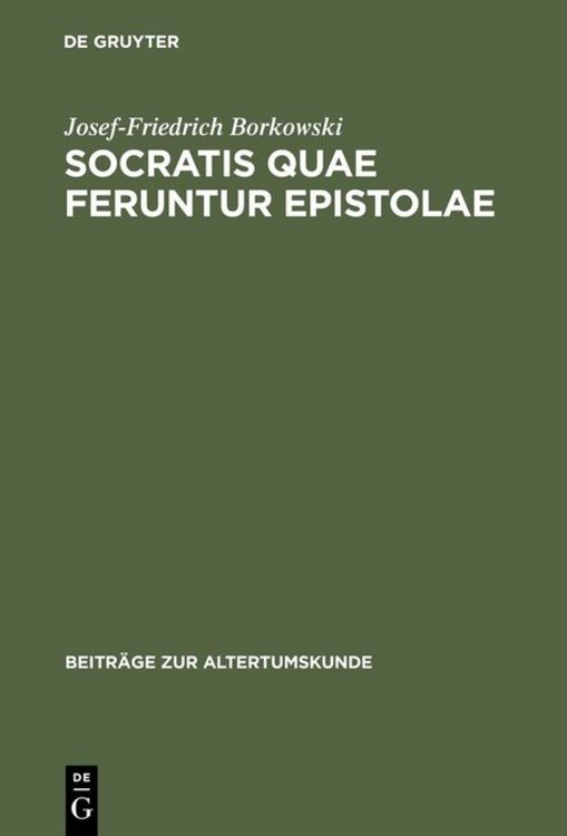Produktbild: Socratis quae feruntur epistolae