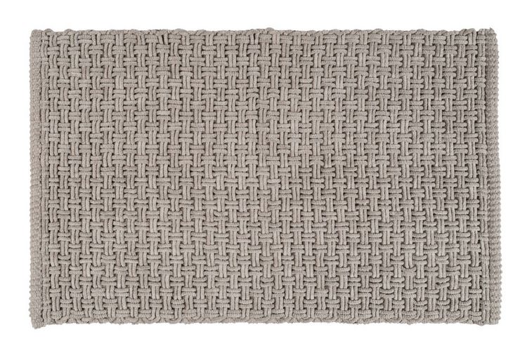 Produktbild: Badteppich Mod. Ecoli, grau, Polyester-Baumwolle, 50x80 cm, rutschhemmend, geeignet f&uuml;r
