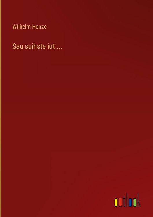 Produktbild: Sau suihste iut ...