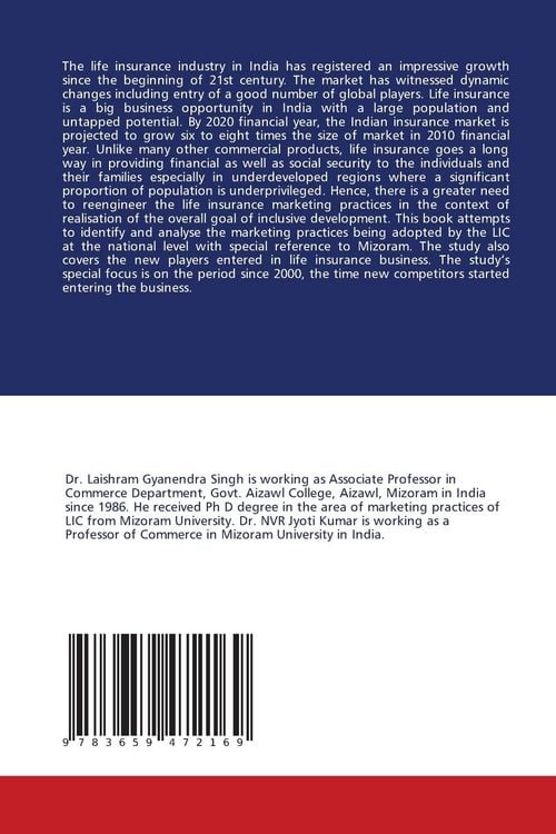 Produktbild: Life Insurance Marketing in India: A Focus on Mizoram