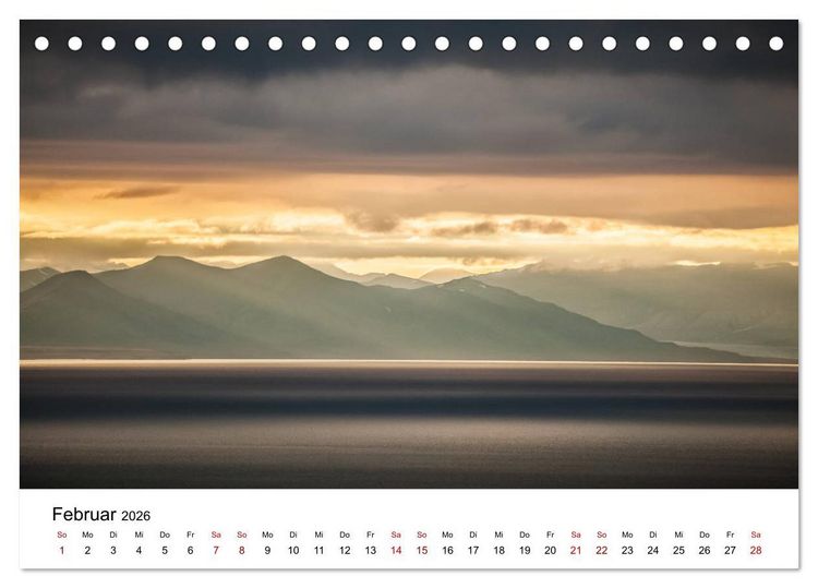 Produktbild: Spitzbergenkalender (Tischkalender 2026 DIN A5 quer), CALVENDO Monatskalender