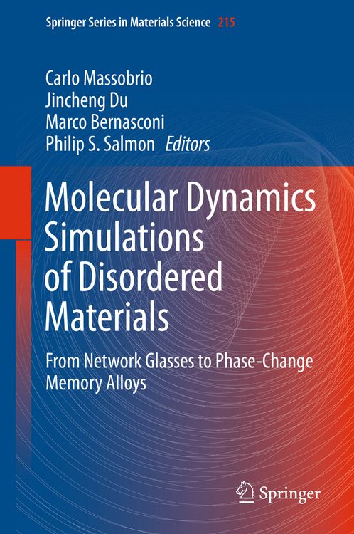 Produktbild: Molecular Dynamics Simulations of Disordered Materials
