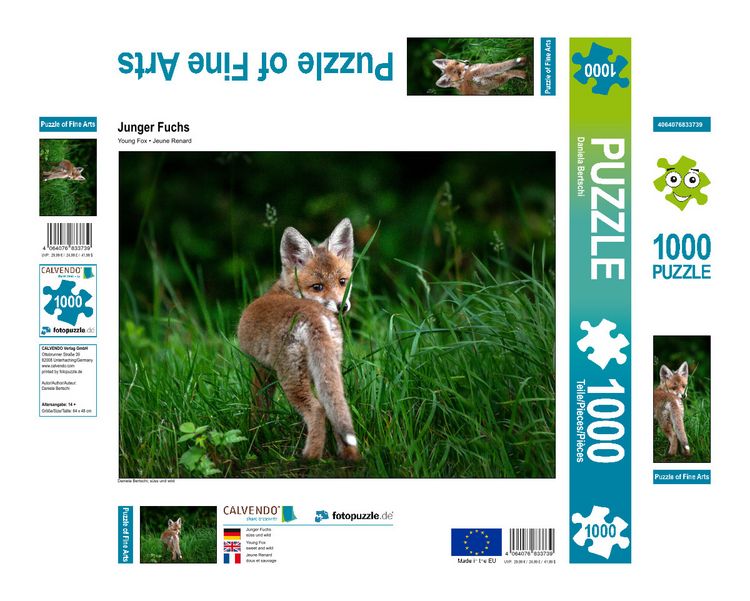 Produktbild: CALVENDO Puzzle Junger Fuchs, Schinznach-Bad | 1000 Teile Lege-Gr&ouml;&szlig;e 64x48cm Foto-Puzzle f&uuml;r gl&uuml;ckliche Stunden