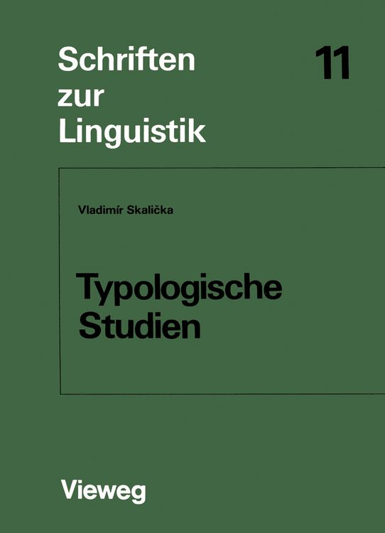 Produktbild: Typologische Studien