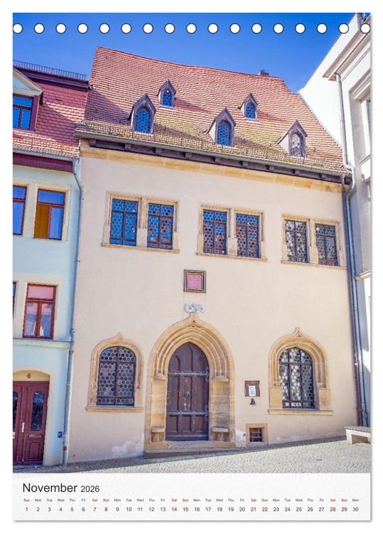 Produktbild: Martin Luther. Town of Lutherstadt Eisleben - hometown of the great Reformer (Desk Calendar 2026 DIN A5 portrait), CALVENDO 12 Month DeskCalendar